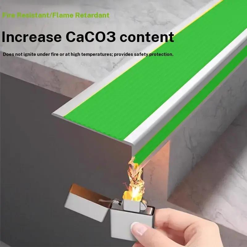 Stair Non-Slip Strip L-Type, Self-Adhesive Thick Outdoor Anti-Slip Tape, PVC Stair Step Grip, 10x4cm, 10m Roll