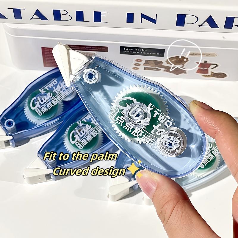 5pcs Transparent Gradient Double-Sided Tape, Multiple Colors, No-Trace Adhesive, Durable Photo Holder, Compact Design, Ideal for Crafts