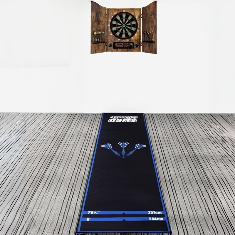 1 Professional Dartboard Mat | Darts Gear, Steel and Soft Darts Compatible, Includes Toss Line, Protects Floor and Dart Tips, Polyester Fiber