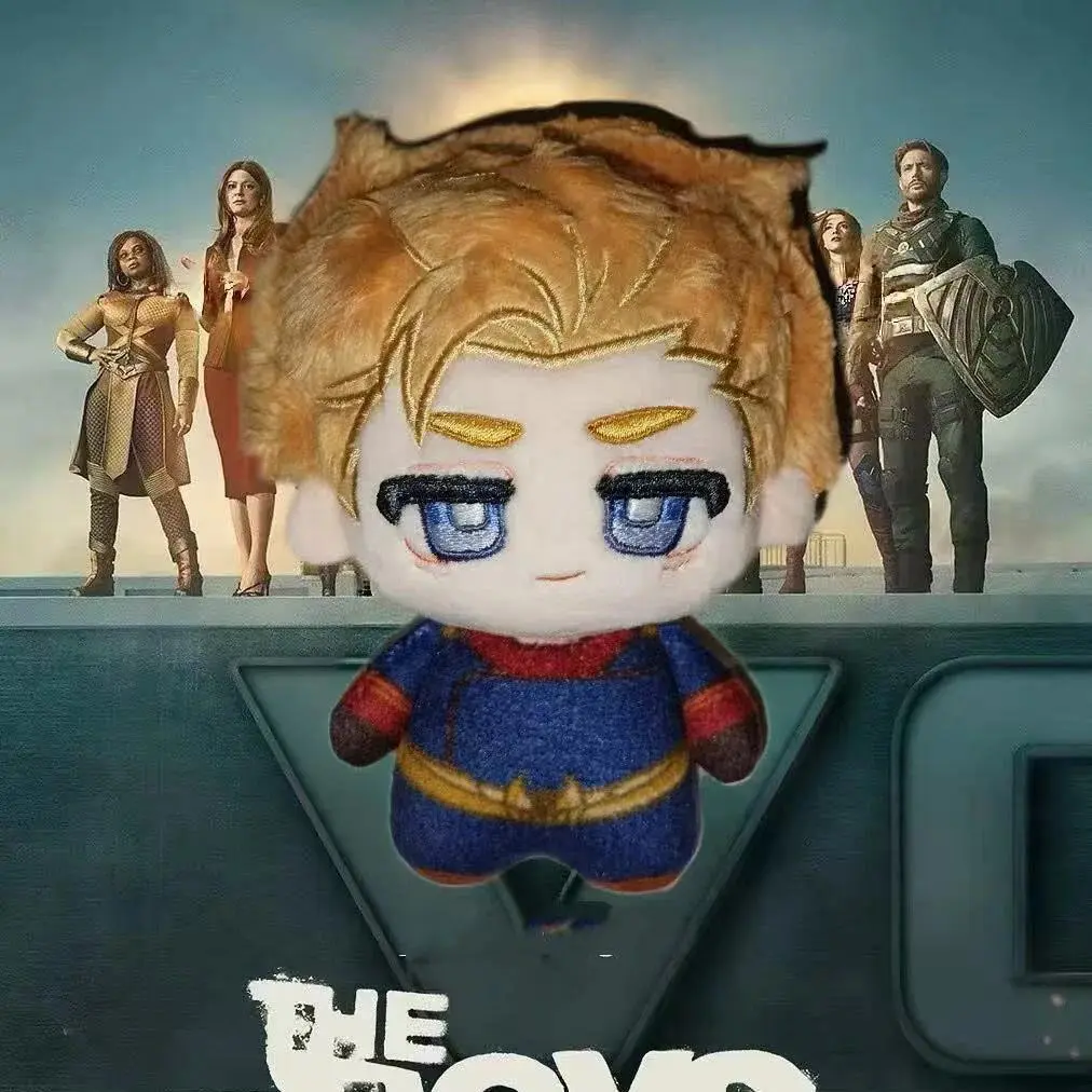 10cm Stuffed Anime The Deep The Homelander Plushie Toys The Boys Soldier Plush Dolls Backpack Decorative Pendant Xmas Gifts