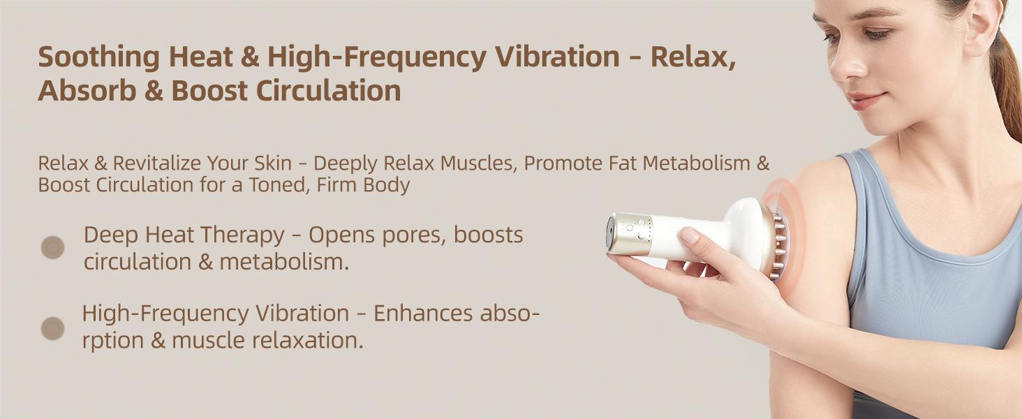 【TikTokShopRestock】Deep Tissue Massager for Sciatica & Back Pain Relief - Electric Pulse Device with Heat, Vibration, Red Light Therapy for Leg, Hip & Nerve Pain, Portable (Gold）) Detox Gift mini