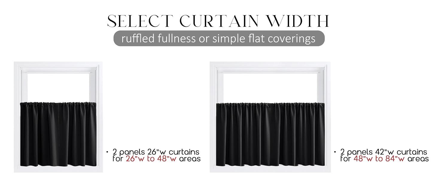 Bunk Bed Curtains for Bottom,Navy Blue Blackout Short Kids Curtains for Boys Bedroom,36 Inch Length