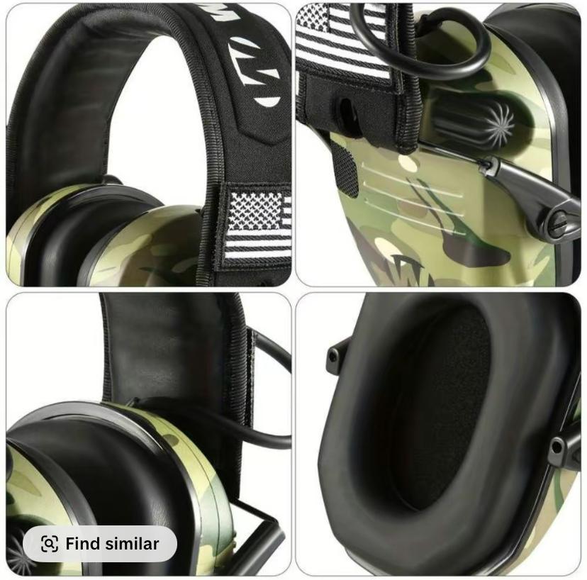 Electronic Hearing Protector, Noise Reduction Earmuffs, Head Mounted Wired Earmuffs, Hearing Protection-Earphone for Shooting, Hunting,Outdoor Activities,Halloween gifts, Christmas gifts.