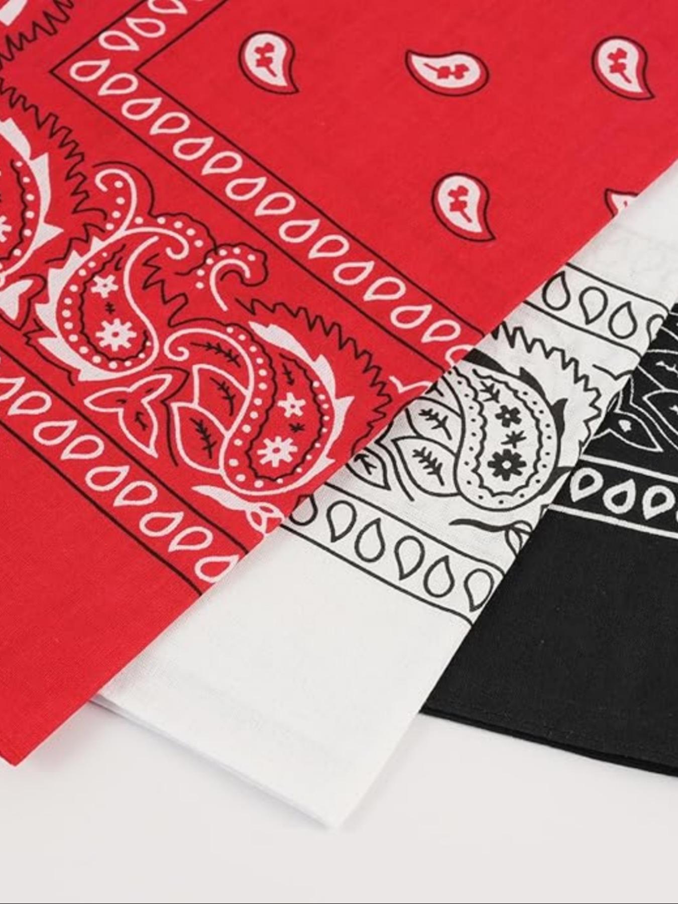 3-Piece Multifunctional Paisley Nut Flower Towel Set, Hip Hop Street Dance Outdoor Cycling Towels, Unisex