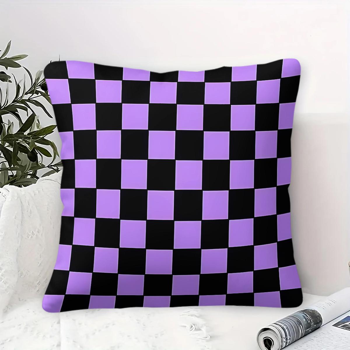 1 Piece Classic Plaid Body Pillow, Memory Foam Pillow & Decorative Pillow, Timeless Checkered Digital Print Pillow with Insert, Soft Breathable Cushion for Sofa, Bed, Couch, Dorm & Living Room, Versatile Modern Home Decor