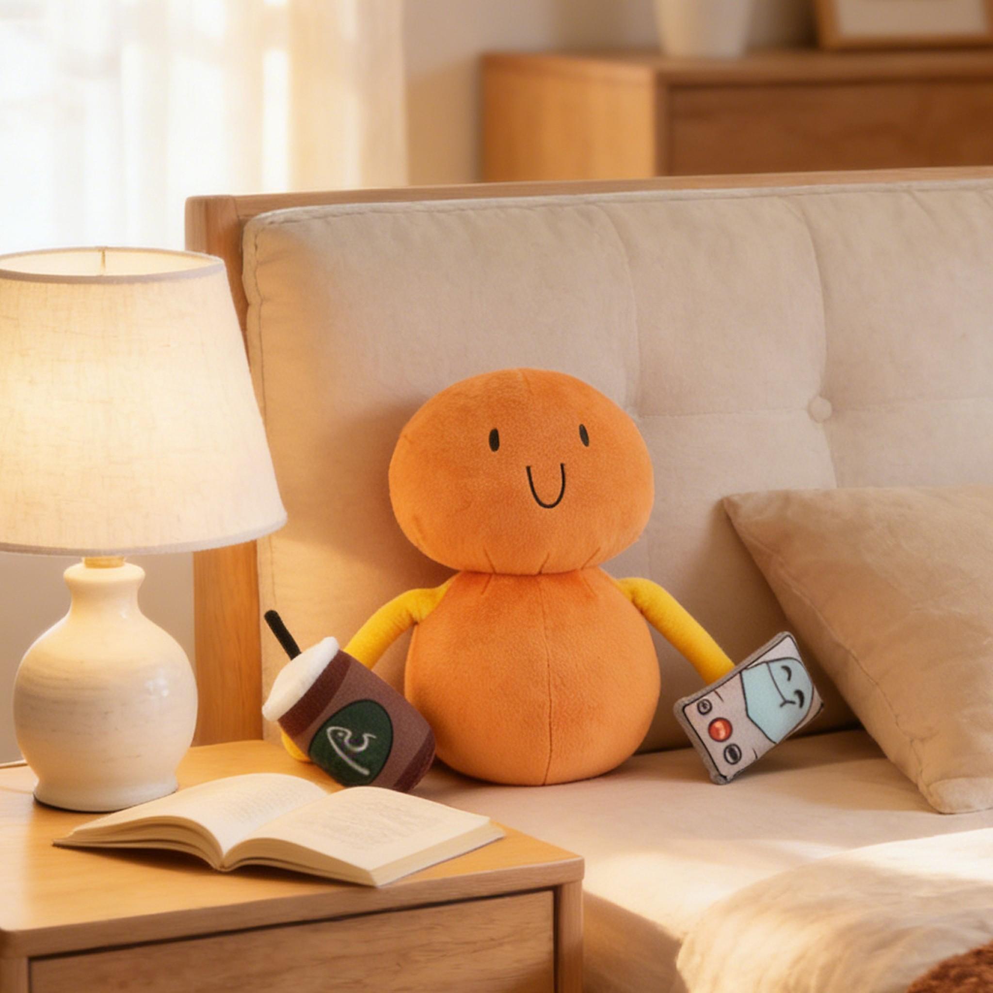 The Land of Boggs Boe Plush Stuffed Animal | Ultra Soft Squishy Plushie Toy | Adorable Boe Character Figure with Detachable Iconic Drink & Phone Props | Cute Collectible Plush for Fans | Great Gift Idea for Kids, Friends and Anime & Cartoon Lovers