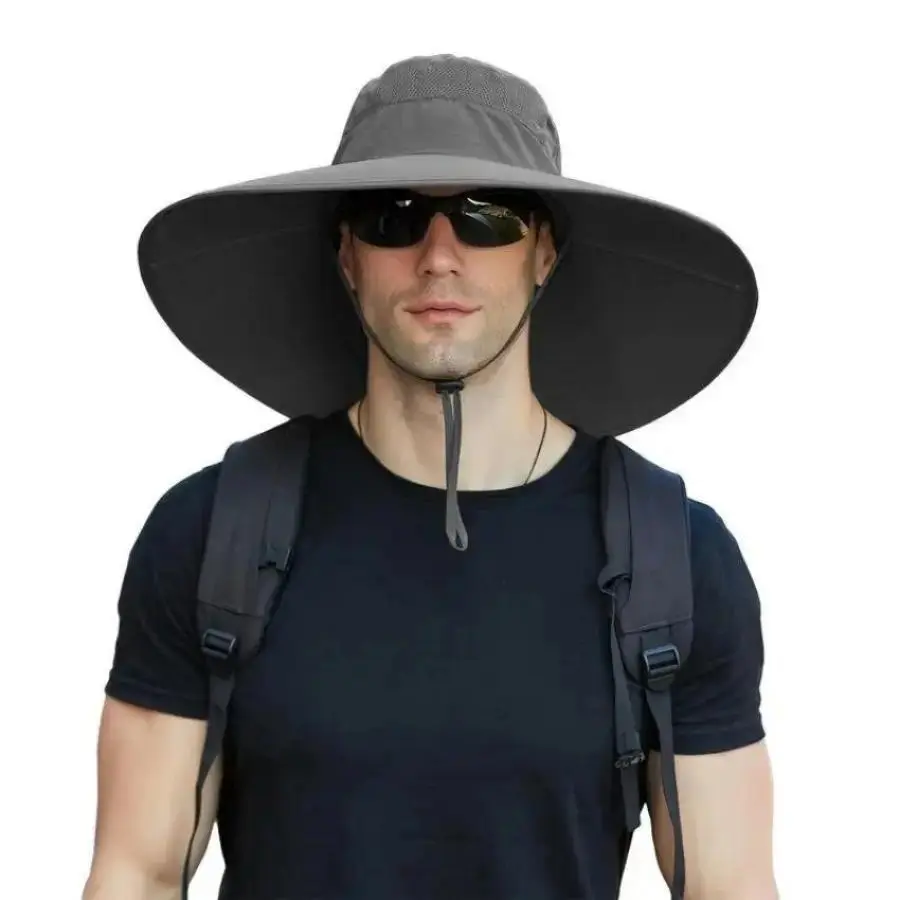 Wide Brim Bucket Sun Hat for Men & Women – UV Protection Summer Fishing Hat, Lightweight Breathable Outdoor Sun Cap, Foldable Durable Sun Shield Hat for Hiking, Beach, Travel, Camping & Outdoor Sports