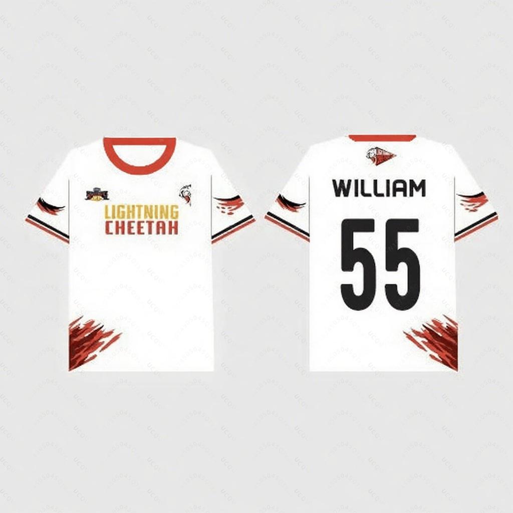 2026 Summer Round Neck Casual Thailand Men and Women Gmm Tv Sports Meeting Jerseys 3d Printed Short-Sleeved Red Team Beach Wear