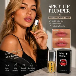 Spicy Lip Plumper, Rich and Full Lips, Long-Lasting Moisturizing Balm, Enhances Natural Beauty, Perfect for Daily Use