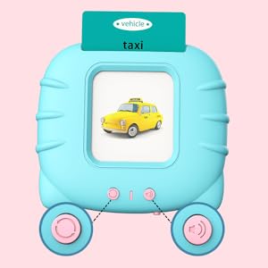 540 Sight Words Talking Flash Cards with Music, Christmas Birthday Easter Gifts for 2 3 4 5 6 Years Old Boys and Girls, Pocket Speech Therapy Toys, Montessori Educational Learning Toys, Aqua