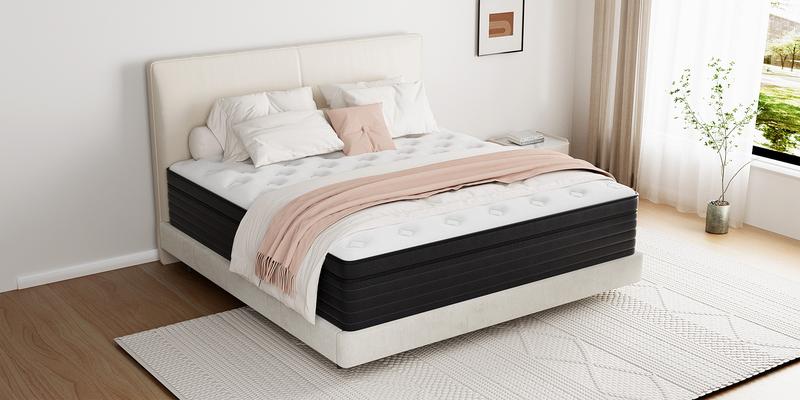 8 inch Medium Firm Hybrid Mattress Memory Foam and PocketSpring Twin Full Queen King Size Mattress In a Box