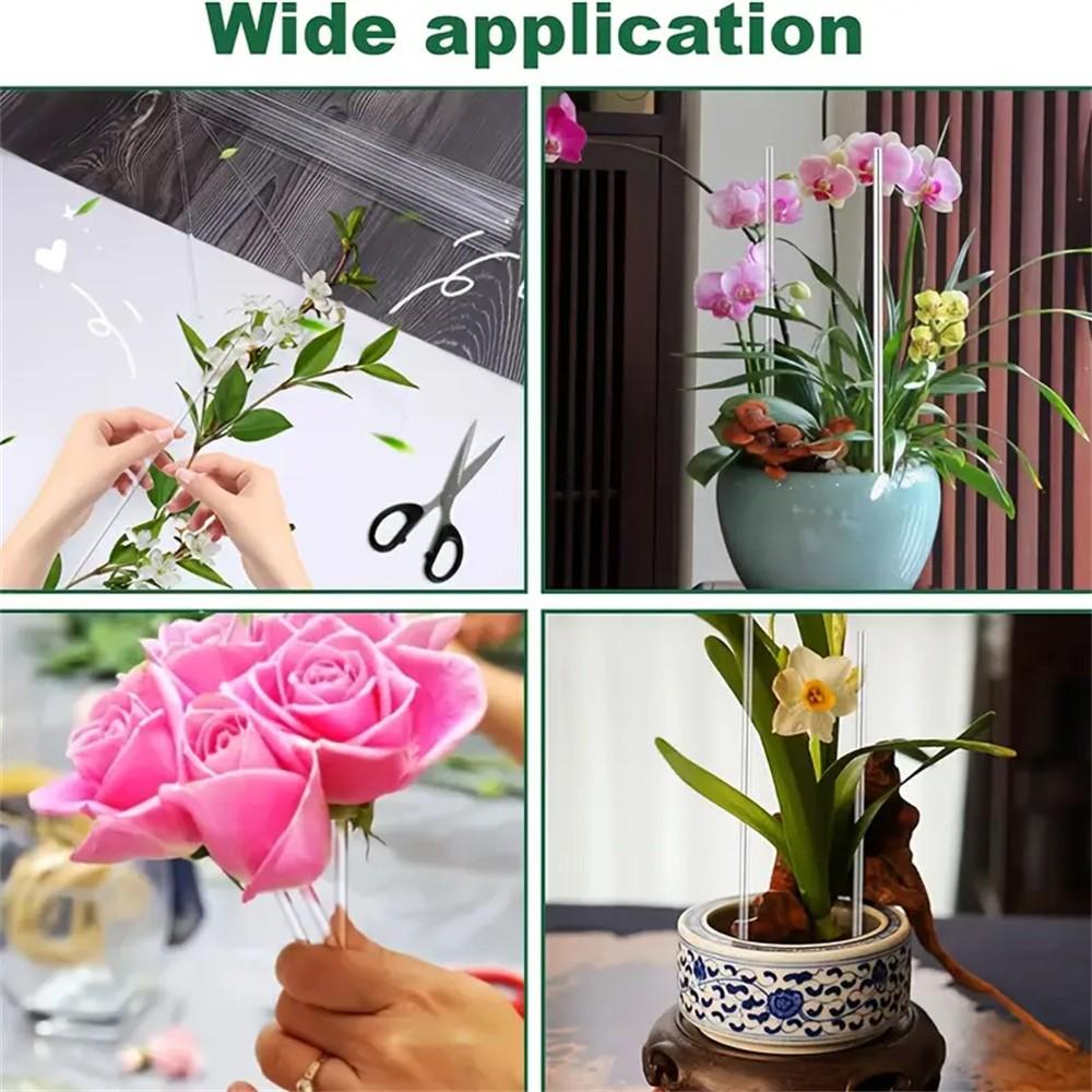 Transparent Acrylic Plant Stakes/garden Stakes for Orchids and Potted Plants, Supports Vine Growth, Durable Gardening Tool