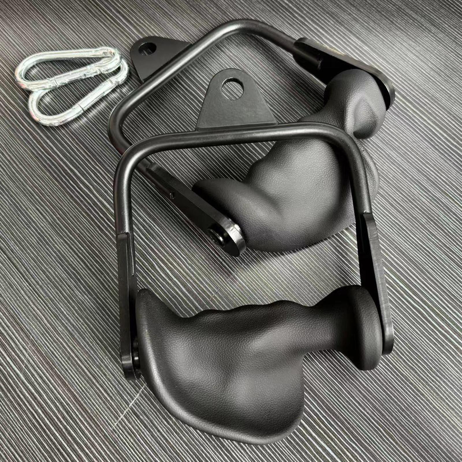 Ergonomic Tricep Rope Pulldown Attachments,  Lat Pull Down Bar for Cable Machine, Tricep Workout Cable Attachments，Heavy Duty Working Out Handles Accessories