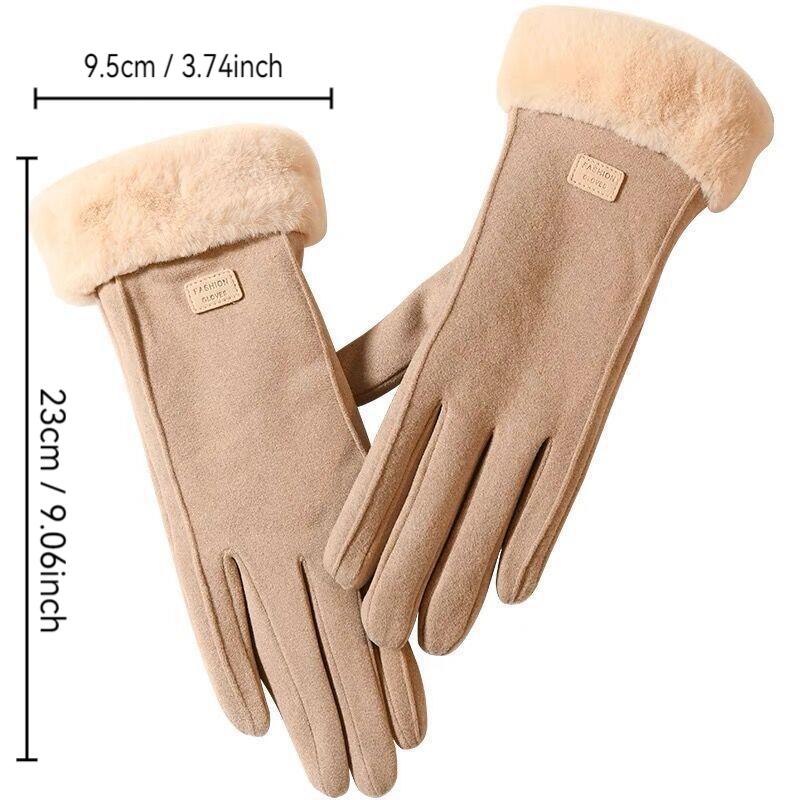 Autumn Winter Deer Skin Gloves, Soft Non-Slip Fine Touch, Screen Touch Sensitive, Versatile Daily Use, Comfortable and Stylish