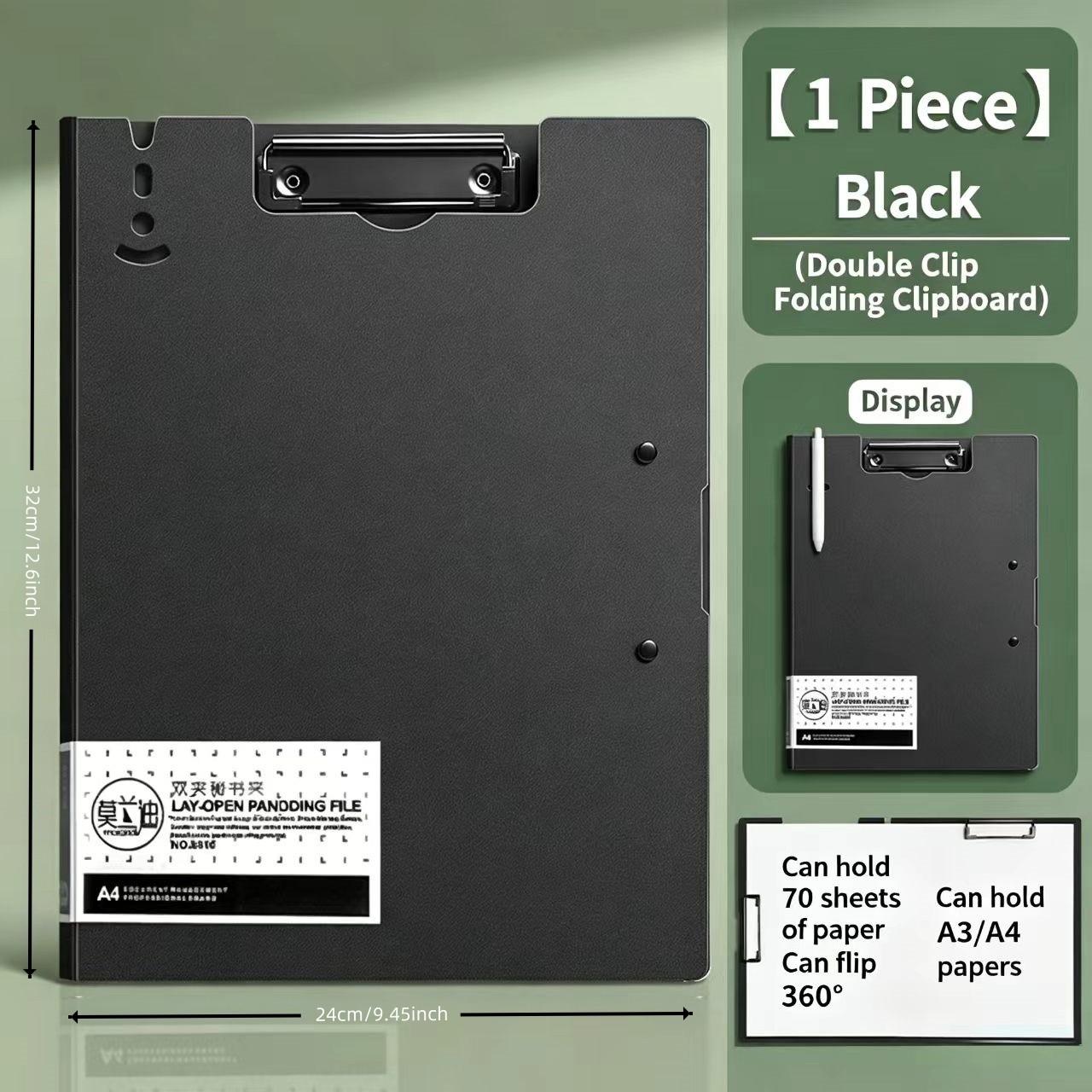 Foldable Writing Board Holder, Practical Multi-Functional Stationery for Office and Study, Prevents Paper Damage and Scattering