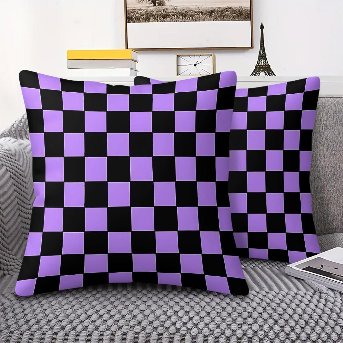 1 Piece Classic Plaid Body Pillow, Memory Foam Pillow & Decorative Pillow, Timeless Checkered Digital Print Pillow with Insert, Soft Breathable Cushion for Sofa, Bed, Couch, Dorm & Living Room, Versatile Modern Home Decor
