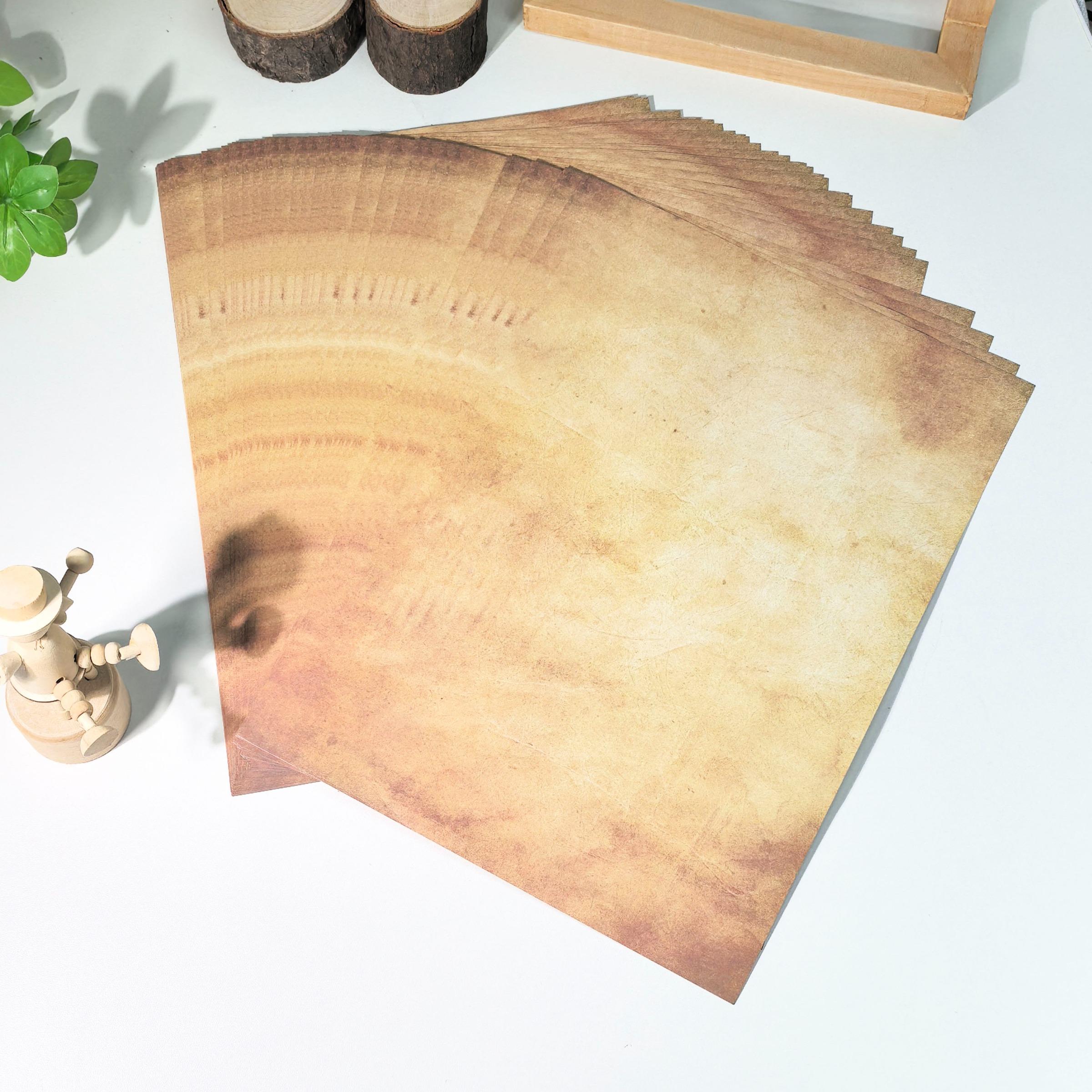 50 Sheets A4 Vintage Print Paper, Office Use, Greeting Cards, DIY Crafts, Holiday Stationery, Smooth Durable Writing Paper