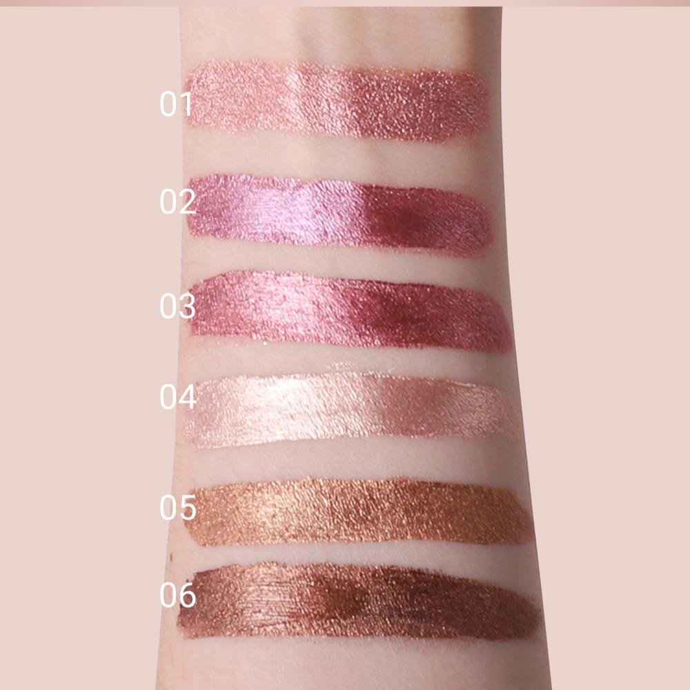 YOUNG VISION Liquid Eyeshadow, Fall Winter Warm Tone, Lightweight Long-Lasting Formula, Deep Eye Shadow Effect, Cosmetics