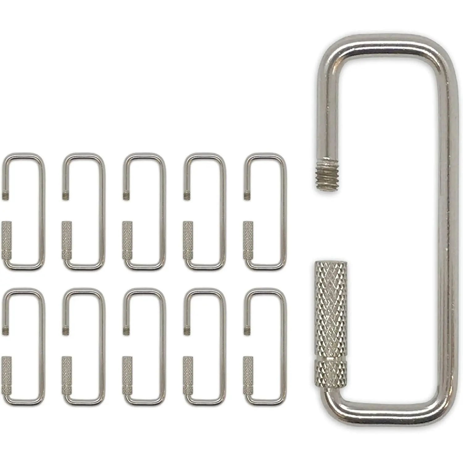 1.875" Rectangular Key Ring with Twist Sleeve ClosureGift