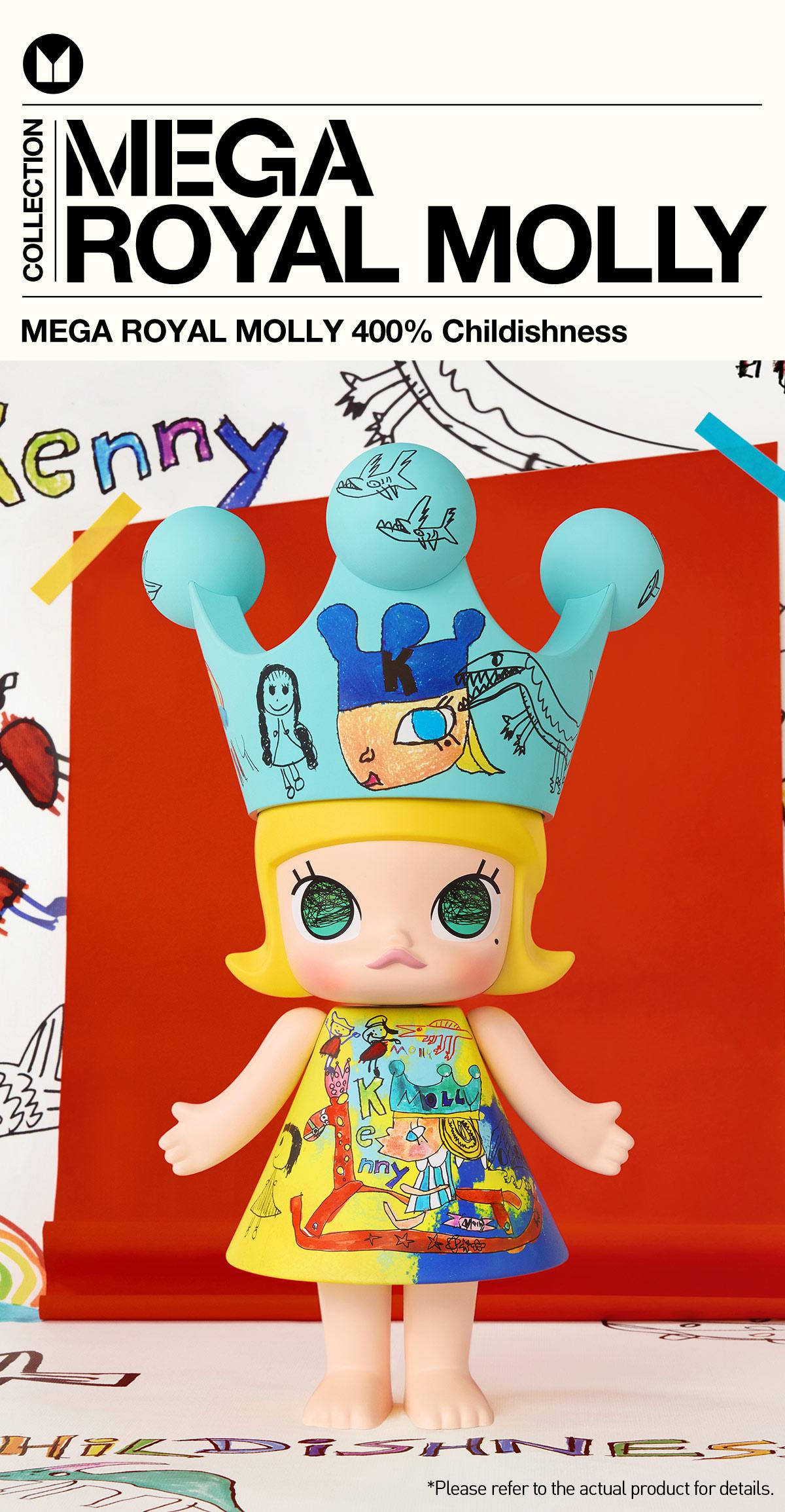 POP MART  MEGA ROYAL MOLLY 400% Childishness,   Collectible Toys