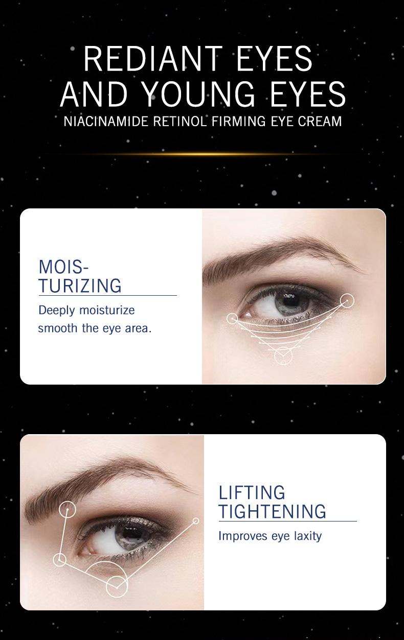 Niacinamide Retinol Firming Eye Cream, Moisturizing & Hydrating, Reduces Fine Lines, Tightening Under-Eye Area, Skin Care