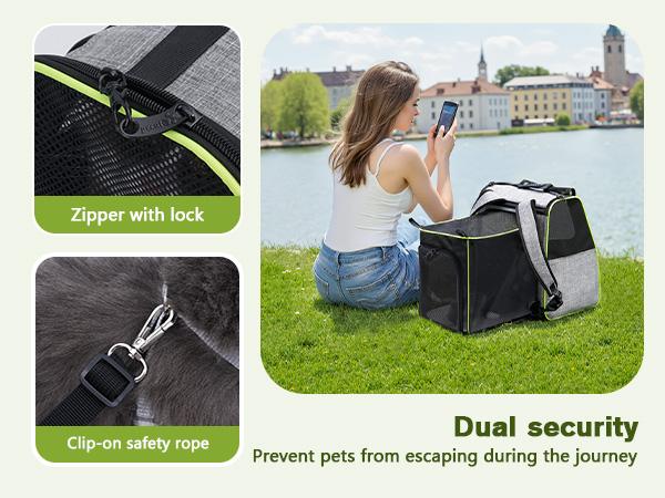 Pecute Expandable Cat Backpack with Breathable Mesh for Cats Small Dogs Puppies