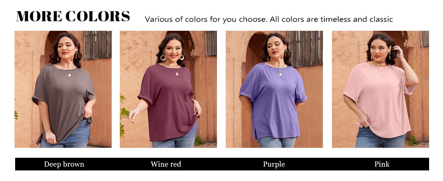 Chulianyouhuo 2026 Women's Plus Size Top Oversized Half Sleeve Round Neck Rolled up Sleeve T-shirt Loose fit T-shirt Summer Elegant Casual Shirt M-5XL Basic Crewneck Womenswear Tshirt Chulianyouhuo 2026 Women's Plus Size Top Oversized Half Sleeve Round Neck Rolled up Sleeve T-shirt Loose fit T-shirt Summer Elegant Casual Shirt M-5XL Basic Crewneck Womenswear Tshirt