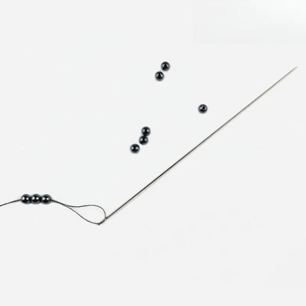 Stainless Steel Beading Needles for Jewelry Making, DIY Craft Sewing Kit with Large Eye, Durable Rustproof Design for Fine or Thick Threads, Multi-Purpose Handcraft Bead Stringing Needle Set