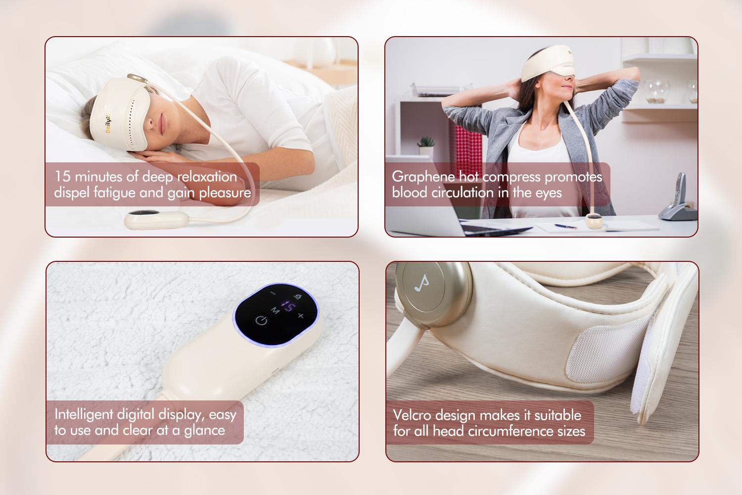 Head Massager, Forehead Massage for Migraine Relief Cap Help Sleep Temple Massager with Heated Eye Mask, Head Wrap Massage Tool, Insomnia Pressure Relief Device, Perfect Present for Man/Woman Thanksgiving, Christmas, New Year gift Head Massager, Forehead Massage for Migraine Relief Cap Help Sleep Temple Massager with Heated Eye Mask, Head Wrap Massage Tool, Insomnia Pressure Relief Device, Perfect Present for Man/Woman Thanksgiving, Christmas, New Year gift