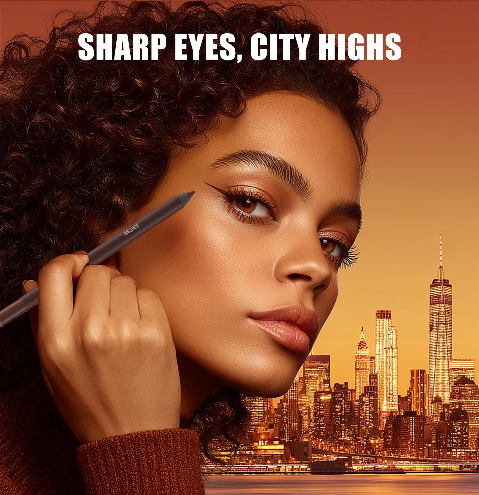 24-hour waterproof eyeliner, retractable eyeliner, smooth eyeliner gel pen