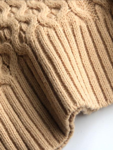 Plus Size Women's Knitted Sweater, Knitwear, Casual Loose-Fit V Neck Pullover, Long Sleeve Drop Shoulder Top for Fall & Winter