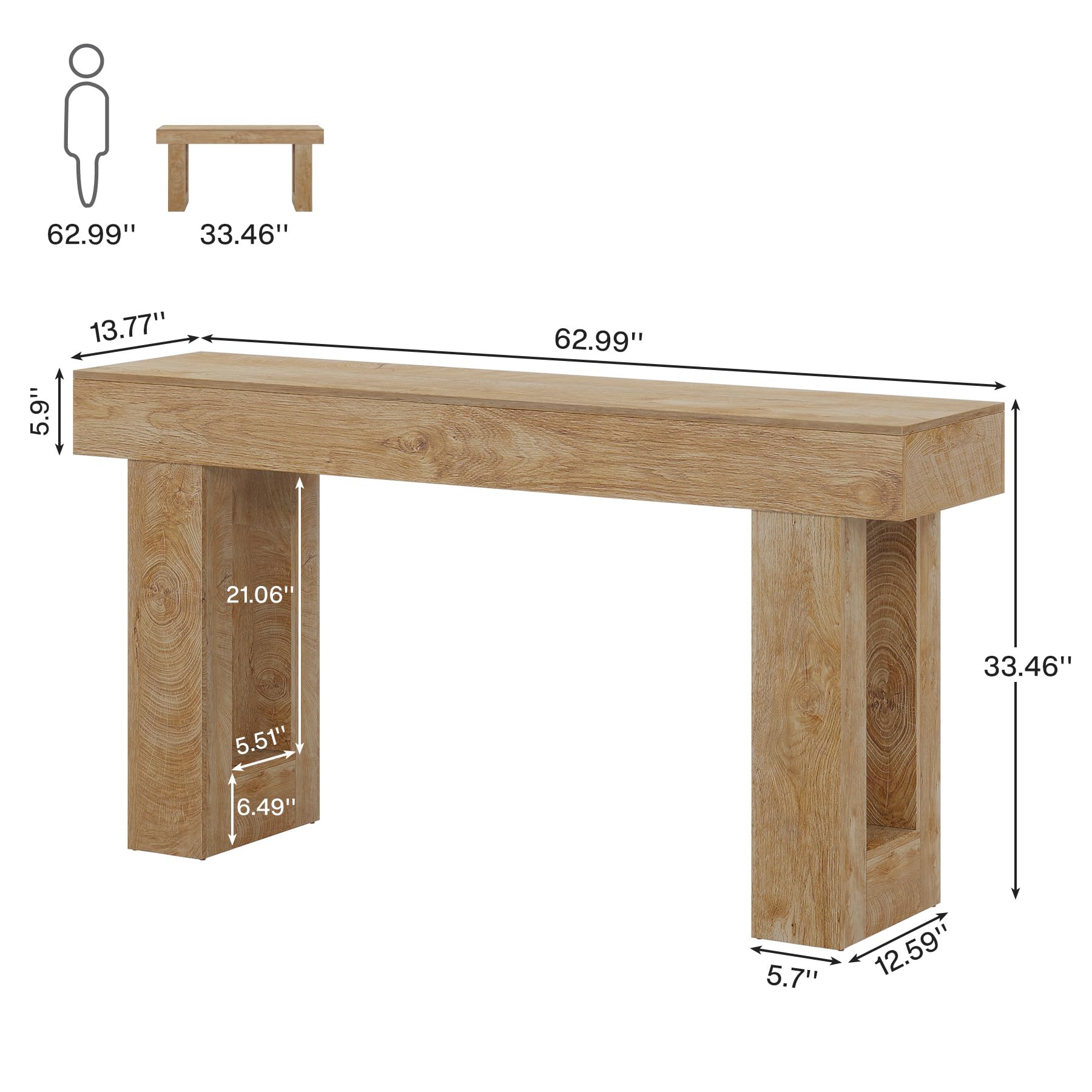 63‘ Farmhouse Console Table, 63-Inch Long Narrow Sofa Table Behind The Couch, Wooden Rectangular Entryway Table for Entrance, Hallway, Living Room, Rustic Brown wood base 63‘ Farmhouse Console Table, 63-Inch Long Narrow Sofa Table Behind The Couch, Wooden Rectangular Entryway Table for Entrance, Hallway, Living Room, Rustic Brown wood base