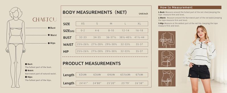 CHARTOU Women's Autumn/Winter Loose Striped Sweater 1/2 Button Collar Hoodie Waffle Knitted Sweater