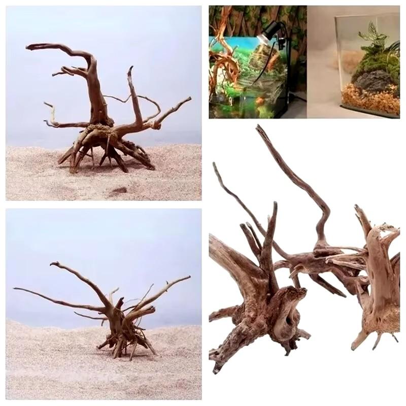 6p15-20 feet Halloween natural sunken wood azalea root dead wood trunk micro landscape creative reptile tank fish tank decoration aquarium decoration