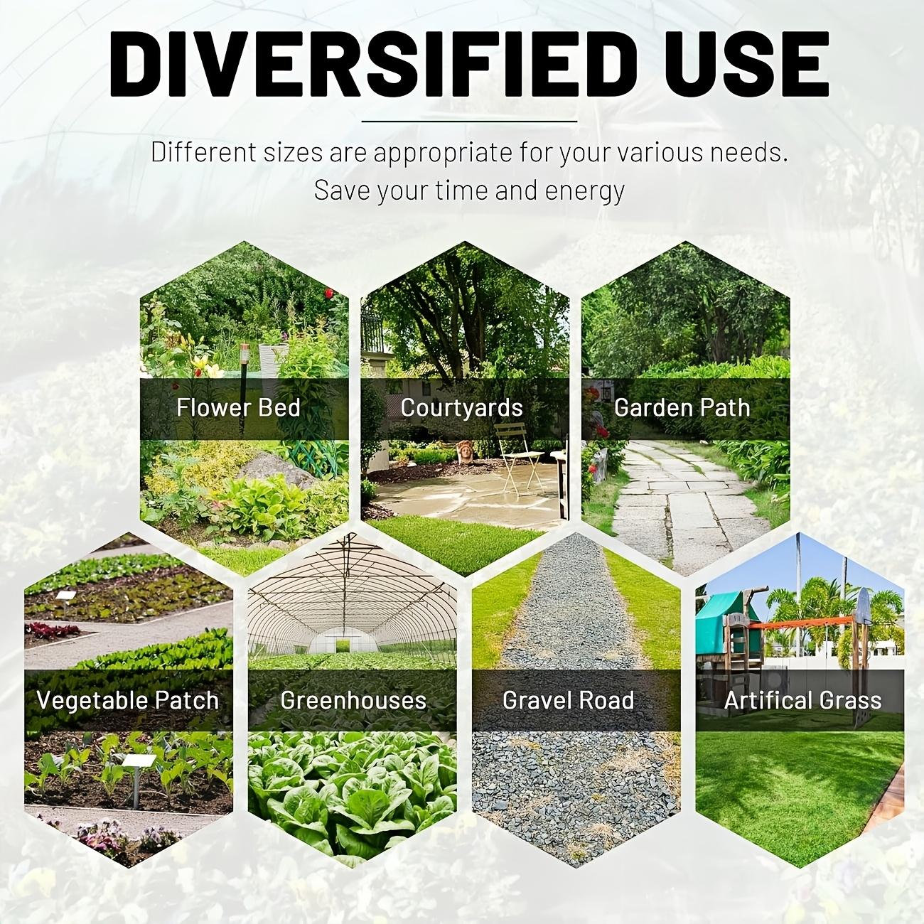 Weed Control Fabric, Permeable and Breathable, Effective Weeding, Garden Yard Lawn Cover, Easy Installation, Durable Multi-Use