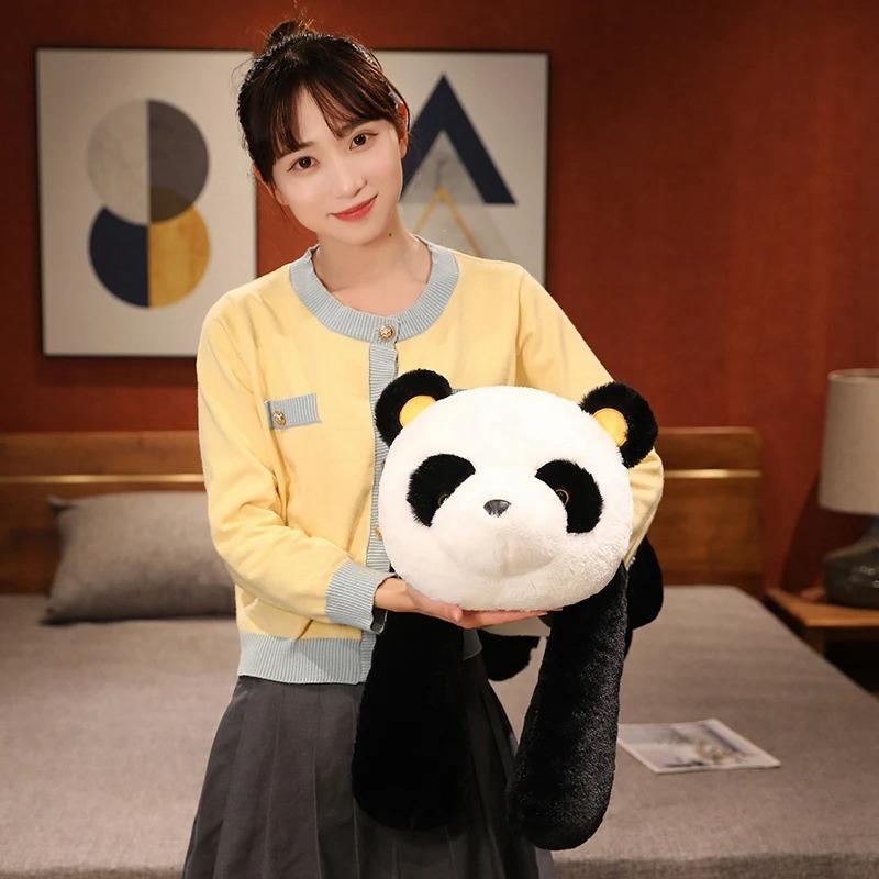 50cm Giant Panda Plush Toys Soft Sleep Pillow Cartoon Animal Bear Stuffed Baby Doll Classic Kids Birthday Christmas Gifts