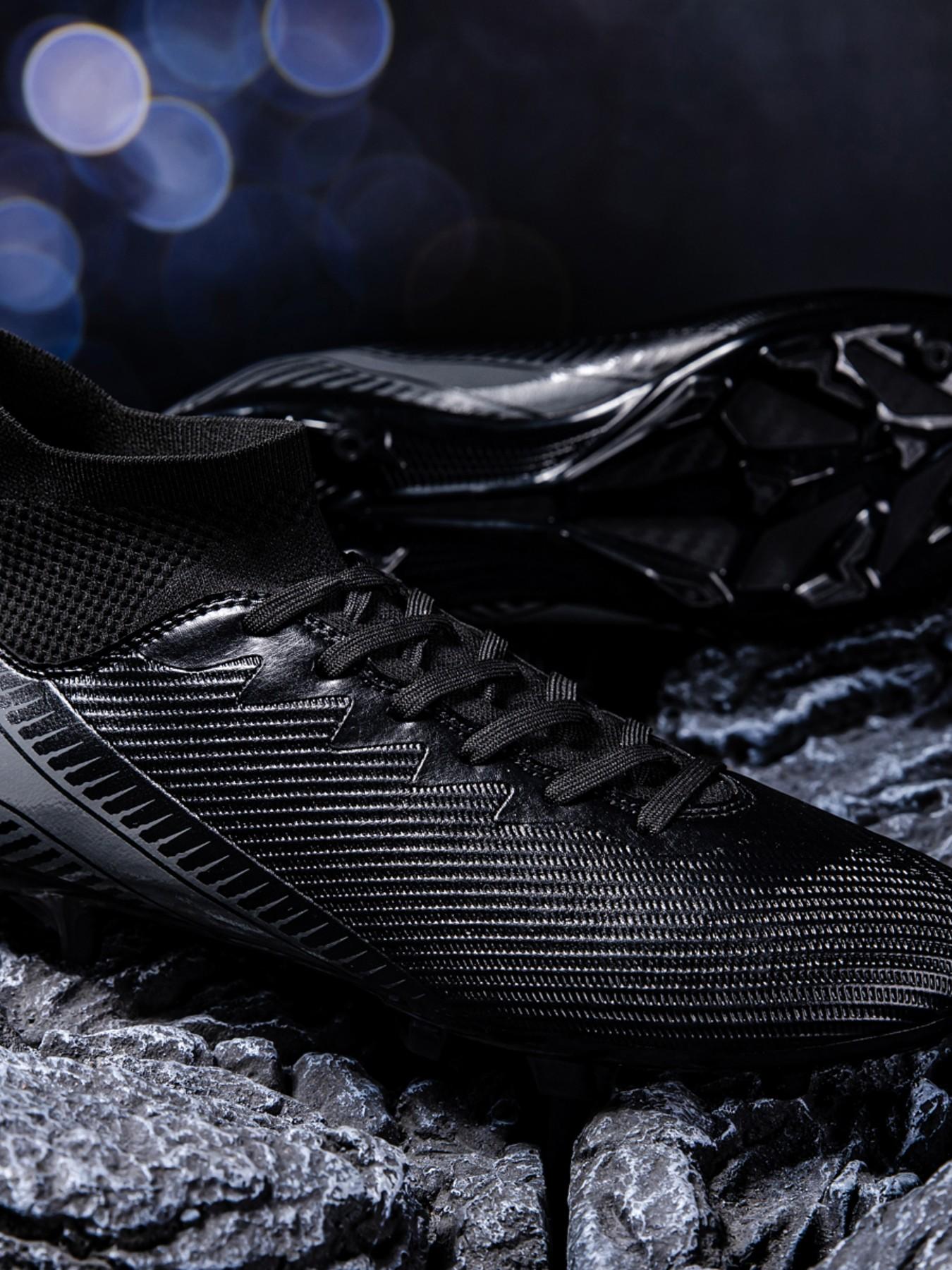 Football Shoes Fg/ag Long Studs for Artificial Grass, All-Season Anti-Slip Sports Shoes, Durable Outdoor Indoor Soccer Cleats