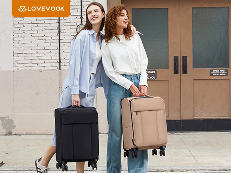 LOVEVOOK Puffer Carry On Luggage 22x14x9 Airline Approved,20 Inch Softside Suitcases with 360° Wheels *4, Lightweight Spinner Carry on Suitcase with TSA Lock,Soft Water-Resistant Large Capacity Luggage for Travel