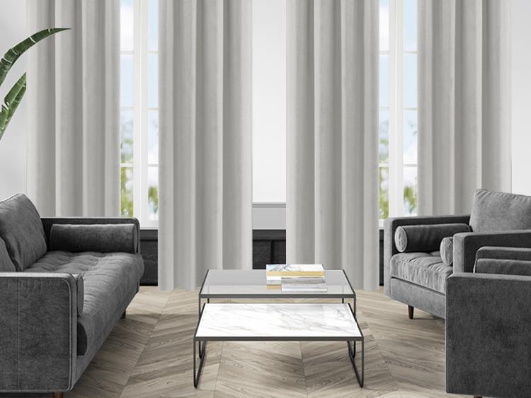 Deconovo Velvet Total Blackout Curtains – 2 Panels, Soft & Skin-Friendly, Thermal Insulated & Soundproof Drapes for Bedroom, Living Room & More