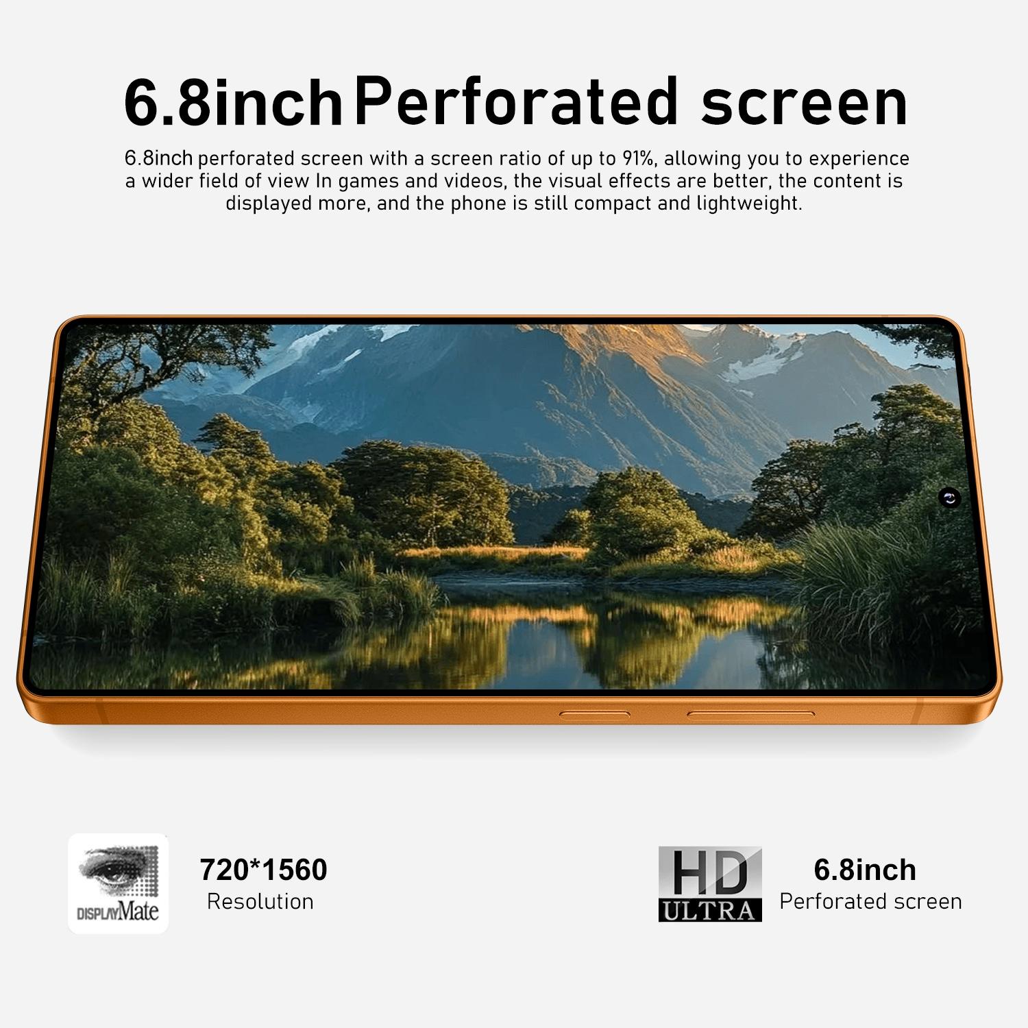 M26 Ultra Smart Android Phone, 6.8 Inch Screen, Dual Sim Slot, Octa-Core Cpu, 4g Network, 4GB RAM, 64GB Storage, 4000mah Battery