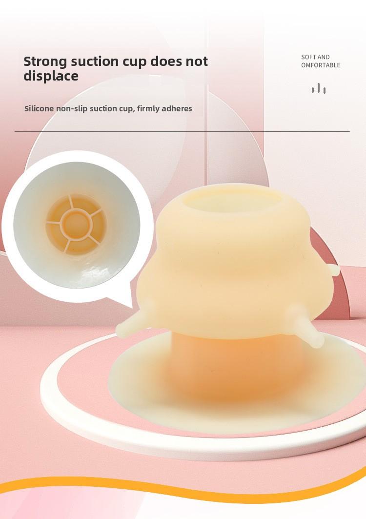 Pet Bionic Milk Feeder with 4 Soft Nipples, Silicone Suction Cup Anti-Tip Design, Feeding Supplies for Kittens Puppies Rabbits & Small Newborn Pets