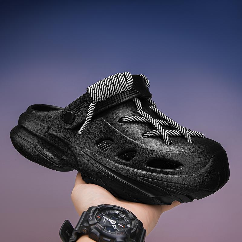 Light Oxygen Flow Cloud Holes Slippers, Eva Material, Fashion Style, Less Than Ankle Height, Solid Pattern, All Seasons Wear