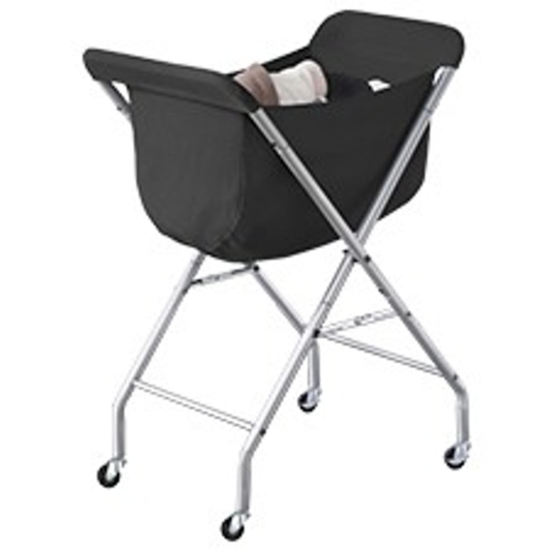 190L Laundry Basket with Wheels, Large Rolling Laundry Hamper with Removable Liner Bag, Round Rolling Laundry Cart, Dirty Clothes Hamper for Hotel, Home, Closet, Dorm, Black