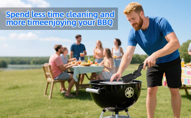 Electric BBQ Grill Brush Cordless and Rechargeable,Two Replacement Cleaning Brushes,Adjustable Angle, Barbecue Accessories,Barbecue Utensils,Wire Brushes for Cleaning Rust, Grill, Dirt, Paint Removal, Welding,TikTokShopBlackFriday