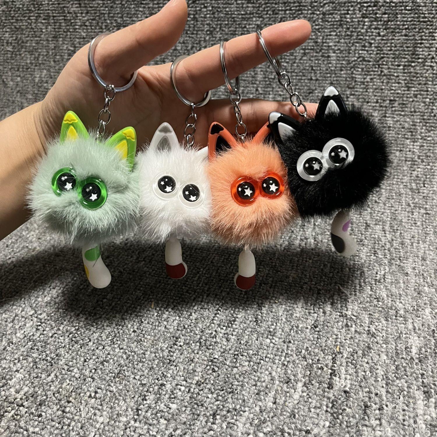 1/8pcs Cute Cat Plush Keychain Gift Set, Mini Cat Keychain for Car Decor, Birthday Gifts, School Carnival Prizes, Backpack Treasure Box
