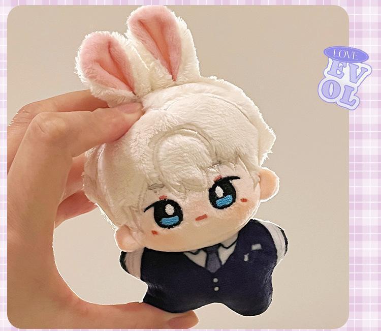 Love and deepspace; Anime Keychain Cosplay Rafayel; Xavier; Zayne; Accessories Plush Doll 10cm Soft Mini Plushie Dolls Pendant