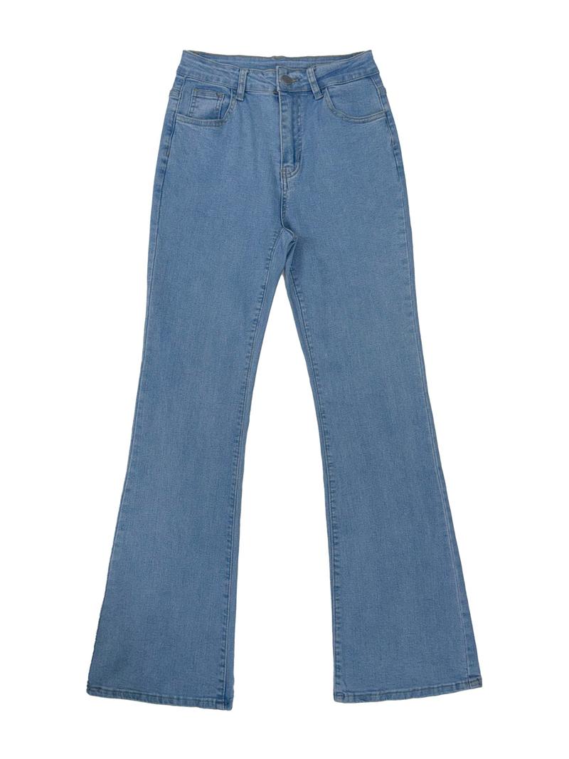 Women's Slim Fit Elastic Flare Pants, Multi-Color, Fashionable Elegant Comfort Design, Casual Wear, All Seasons, High Waist, Button Frontbootcut jeans Women's Slim Fit Elastic Flare Pants, Multi-Color, Fashionable Elegant Comfort Design, Casual Wear, All Seasons, High Waist, Button Frontbootcut jeans