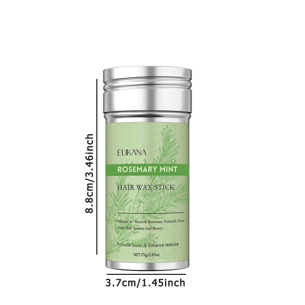 Rosemary Hair Wax Stick, for Damaged Hair and Split Ends, Smooth Hair Wax for Men and Women, Anti-Frizz and Volumizing, Hair Styling Wax, Hair Setting Agent.