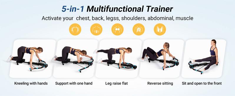 MERACH Core Trainers Ab Machines Rowing Machine Belly Training Dragonfly Machine Home Gym Multifunctional Fitness Equipment Exercise Wheel Outdoorfun FathersDayGift