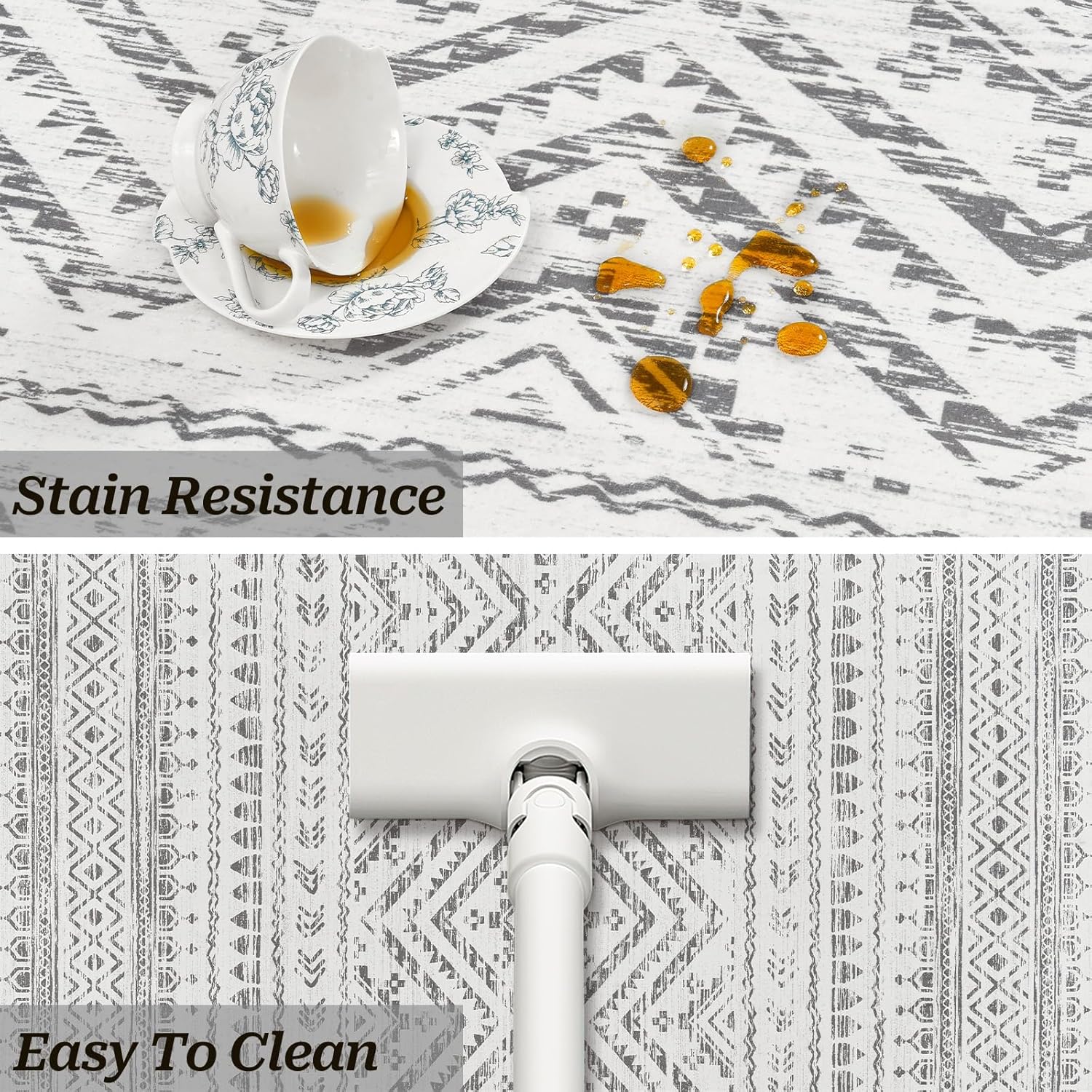 Art&Tuft Moroccan Washable Rugs, Non Slip Indoor Floor Carpet, Area Rug for Living Room, Foldable Large Soft Area Rug for Dining Room Bedroom with Low Pile Art&Tuft Moroccan Washable Rugs, Non Slip Indoor Floor Carpet, Area Rug for Living Room, Foldable Large Soft Area Rug for Dining Room Bedroom with Low Pile